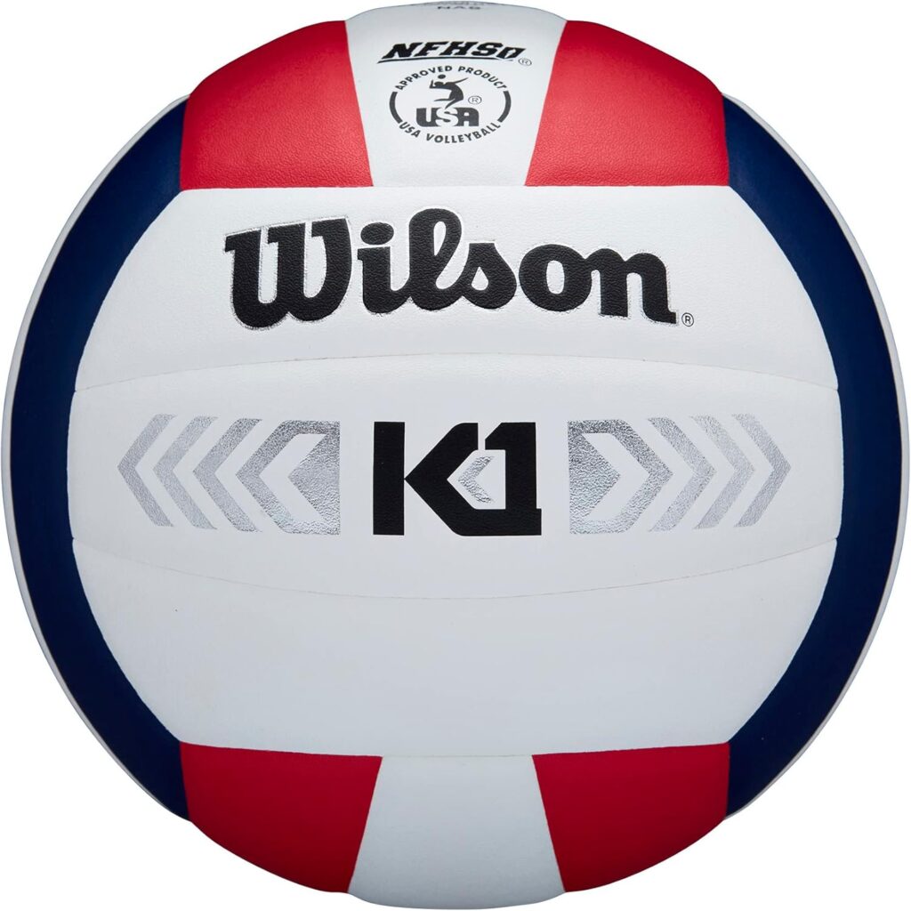 Wilson K1 Red Blue and White Volleyball